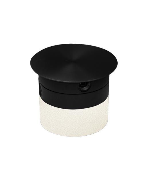 Ceiling base with 3w led in black finish